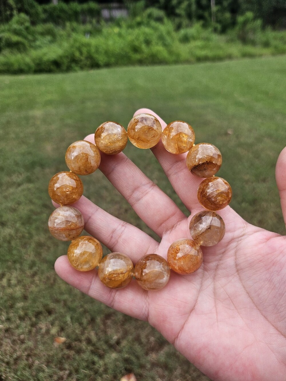 chunky golden healer bracelet - Picture 10 of 11